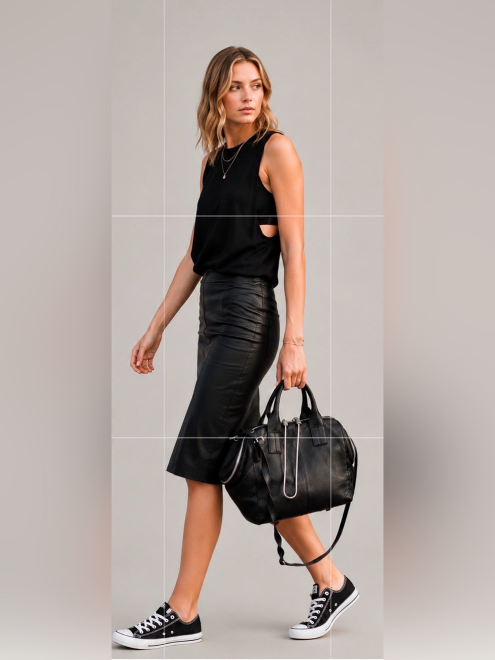 ALEXANDER WANG Jamie Chastity smooth leather large Black Bag Crossbody E… - Picture 2 of 10